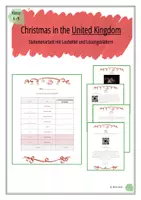 Vorschau - Unterrichtsreihen - CHRISTMAS IN THE UNITED KINGDOM - Stationenarbeit - Deckblatt