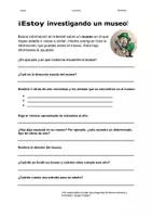 Vista previa - Hojas de trabajo - ARTE: Estoy investigando un museo (PDF) - Portada