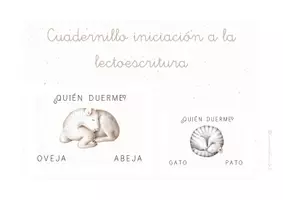 Vista previa - Unidades / Secuencias / Situaciones de Aprendizaje - Los animales: ¿Quién duerme? - Portada