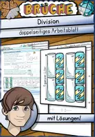 Vorschau - Arbeitsblätter - Bruchrechnung - Division (doppelseitiges Arbeitsblatt) - Deckblatt
