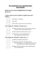 Vorschau - Arbeitsblätter - Die Abgabenlast einer mittelalterlichen Bauernfamilie - Deckblatt