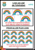 Aperçu - Jeux - L'arc en ciel de l'alphabet - Page 1