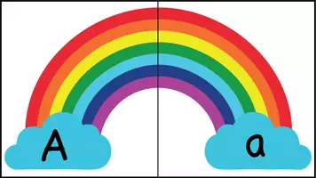 Aperçu - Jeux - L'arc en ciel de l'alphabet - Page 3