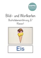 Vorschau - Bildkarten - Bild- und Wortkarten Buchstabeneinführung "Ei" - Deckblatt