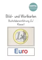 Vorschau - Bildkarten - Bild- und Wortkarten Buchstabeneinführung "Eu" - Deckblatt