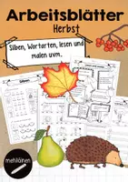 Vorschau - Arbeitsblätter - Arbeitsblätter Herbst - Deckblatt