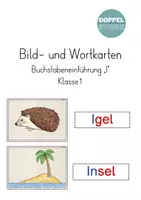 Vorschau - Bildkarten - Bild- und Wortkarten Buchstabeneinführung "I" - Deckblatt