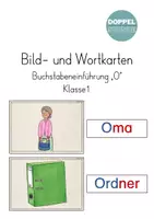 Vorschau - Bildkarten - Bild- und Wortkarten Buchstabeneinführung "O" - Deckblatt