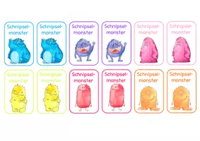 Vorschau - Anderer Materialtyp - Schnipselmonster - Sticker für Minimülltonnen - Seite 2