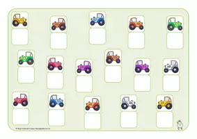 Vorschau - Stationenlernen - Klettmappen "Traktor" Links - Rechts - Seite 2