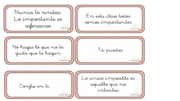 Vista previa - Otros - 150 MENSAJES POSITIVOS PARA EL AULA - página 1