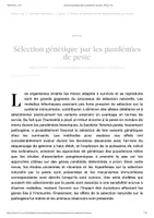Aperçu - Texte - Sélection génétique par les pandémies de peste - Planet-Vie - Page de couverture