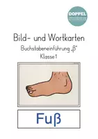 Vorschau - Bildkarten - Bild- und Wortkarten Buchstabeneinführung "ß" - Deckblatt