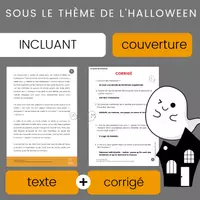 Aperçu - Feuilles d'exercices - Compréhension de Lecture HALLOWEEN Texte à Imprimer - Page 1
