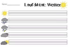 Vorschau - Arbeitsblätter - Materialpaket-Laufdiktate - Seite 1