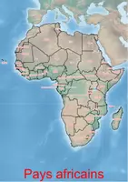 Aperçu - Fiches - Pays africains Carte de l'Afrique - Page de couverture