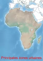 Aperçu - Affichage - Principales zones urbaines en Afrique - Page de couverture