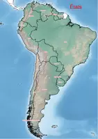 Aperçu - Présentation / Support pour le tableau - États en Amérique du Sud, Carte de l'Amérique du Sud - Page de couverture