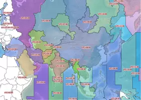 Aperçu - Fiches - Zones UTC en Asie, Carte d'Asie - Page de couverture