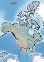 Vista previa - Decoración del aula - Estados en América del Norte y América del Central - Portada