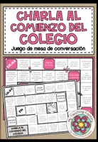 Vista previa - Juegos / Gamificación - CHARLA AL COMIENZO DEL COLEGIO - Juego de mesa de conversación - Portada