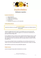 Aperçu - Jeux - Jeu des ombres - Animaux marins - Page 1