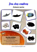 Aperçu - Jeux - Jeu des ombres - Animaux marins - Page de couverture