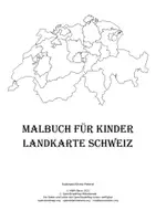 Vorschau - Arbeitsblätter - Malbuch Schweiz Landkarte, Malblätter Karte - Seite 1
