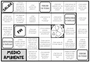 Vista previa - Juegos / Gamificación - MEDIO AMBIENTE - Juego de mesa de conversación - página 2