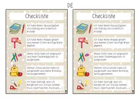 Vorschau - Aufgabenkarten - Checkliste - Seite 1