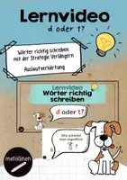 Vorschau - Videos - Lernvideo Auslautverhärtung - d oder t? - Deckblatt