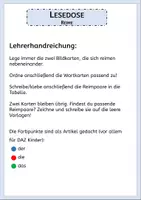 Vorschau - Fördermaterial/Inklusion - Lesedose Reime - Montessori - Seite 1