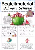 Vorschau - Arbeitsblätter - Begleitmaterial zum Buch: Schweini Schwein (zur Lauteinführung von Sch) - Deckblatt