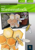 Vorschau - Mal- und Bastelvorlagen - Kleiner Bienenstock mit Bienen - Bastelvorlage | Biologie Klasse 7/8 - Deckblatt