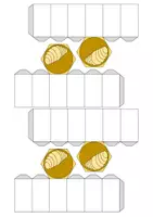 Vorschau - Mal- und Bastelvorlagen - Kleiner Bienenstock mit Bienen - Bastelvorlage | Biologie Klasse 7/8 - Seite 1