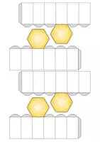 Vorschau - Mal- und Bastelvorlagen - Kleiner Bienenstock mit Bienen - Bastelvorlage | Biologie Klasse 7/8 - Seite 2