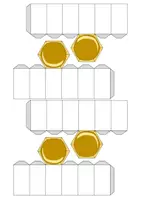 Vorschau - Mal- und Bastelvorlagen - Kleiner Bienenstock mit Bienen - Bastelvorlage | Biologie Klasse 7/8 - Seite 3