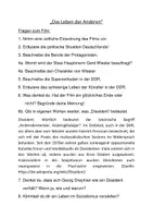 Vorschau - Arbeitsblätter - Fragen zum Film "Das Leben der Anderen" - Deckblatt