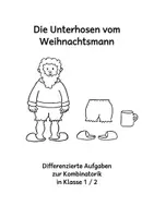 Vorschau - Arbeitsblätter - Kombinatorik: Die Unterhosen vom Weihnachtsmann - Deckblatt