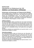 Vorschau - Arbeitsblätter - Addition Subtraktion Hilfsblatt (Zahlenraum bis 100) - Seite 1