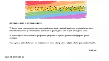 Vista previa - Manualidades / Dibujos para colorear - MI CUADERNO EMOCIONAL - Portada