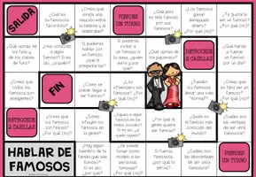 Vista previa - Juegos / Gamificación - HABLAR DE FAMOSOS - Juego de mesa de conversación - página 1