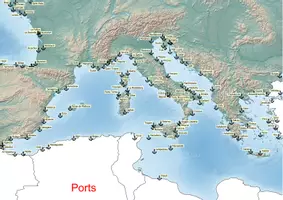 Aperçu - Fiches - Carte de l'Europe Carte des ports en Europe - Page 2