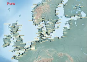 Aperçu - Fiches - Carte de l'Europe Carte des ports en Europe - Page 3
