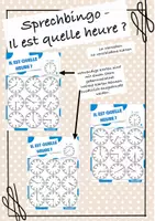 Vorschau - Spiele - Bingo: Sprechbingo Uhrzeiten - Il est quelle heure? - Deckblatt