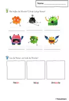 Vorschau - Arbeitsblätter - Monster Arbeitsblätter - Seite 2