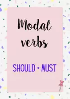 Vista previa - Hojas de trabajo - Modal verbs theory and practice (SHOULD and MUST) - Portada