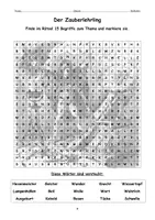 Vorschau - Arbeitsblätter - Suchsel zur Ballade DER ZAUBERLEHRLING von Goethe - als Word & PDF - Seite 2