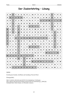 Vorschau - Arbeitsblätter - Suchsel zur Ballade DER ZAUBERLEHRLING von Goethe - als Word & PDF - Seite 3