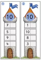 Vorschau - Fördermaterial/Inklusion - Rechentürme Zahl 10 - Seite 1